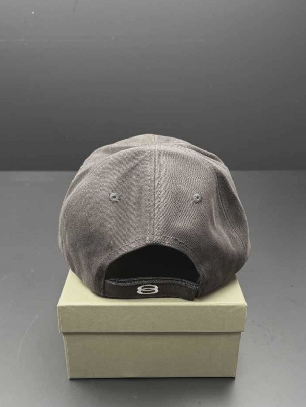 Balenciaga Brown Distressed Logo Baseball Cap - Picture 4 of 8